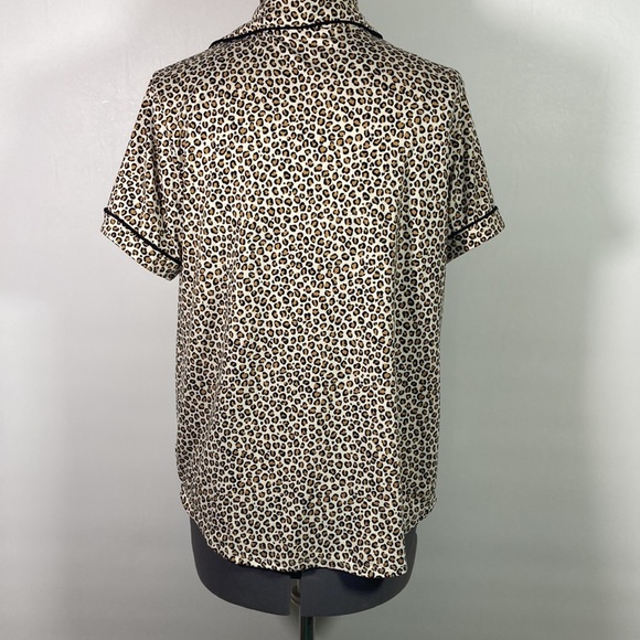 Secret Treasures Animal Print PJ Set Soft Elastic Waist Side Pockets Size M - Picture 4 of 8